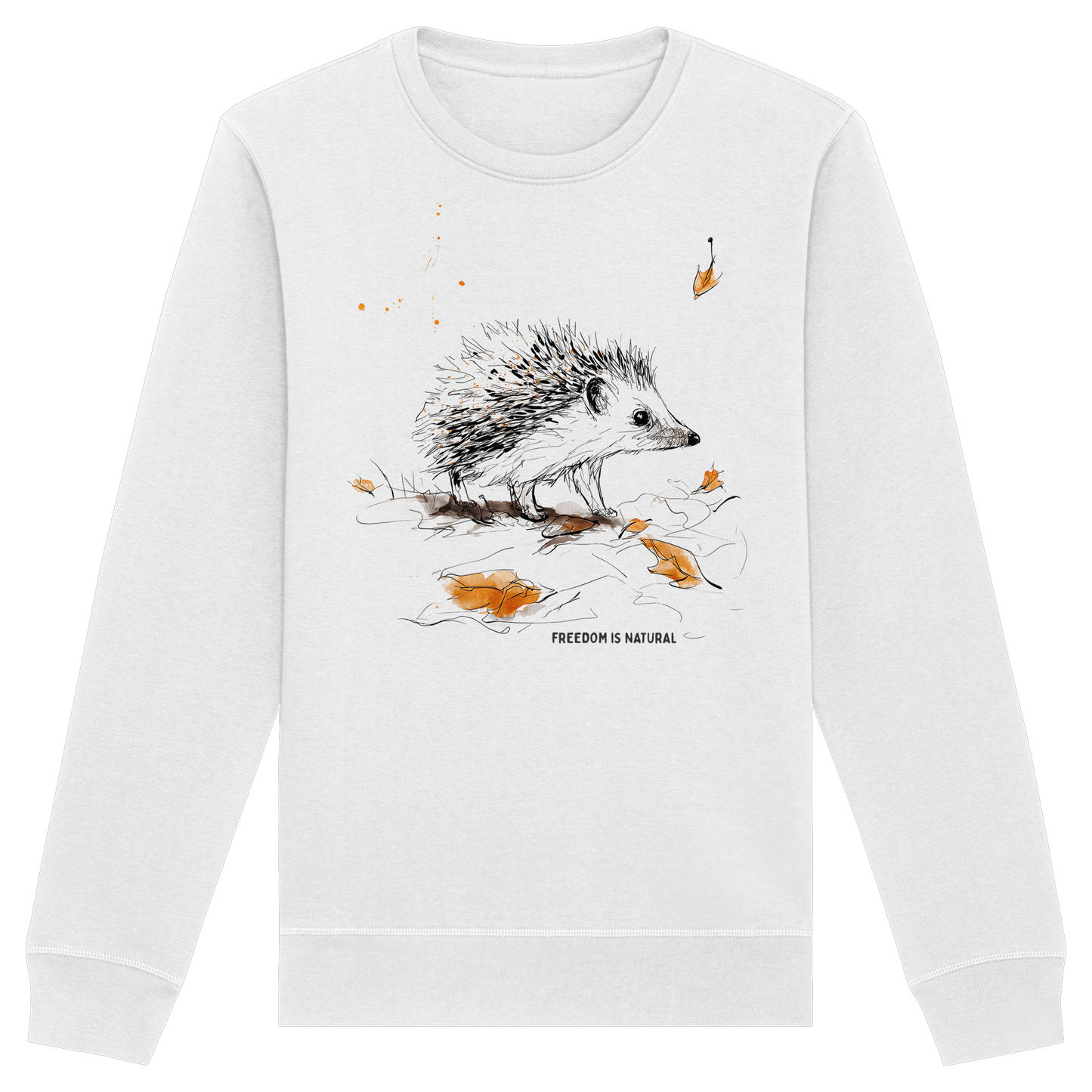 Igel Sketch Art Style - Organic Basic Unisex Sweatshirt