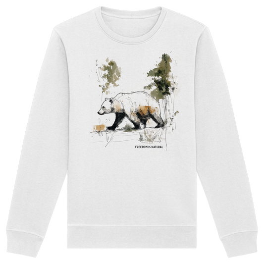 Bär Sketch Art Style - Organic Basic Unisex Sweatshirt