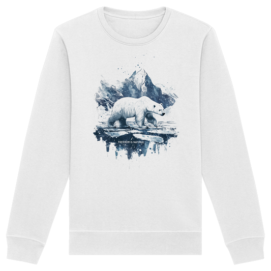 Eisbär Watercolor Style - Organic Basic Unisex Sweatshirt