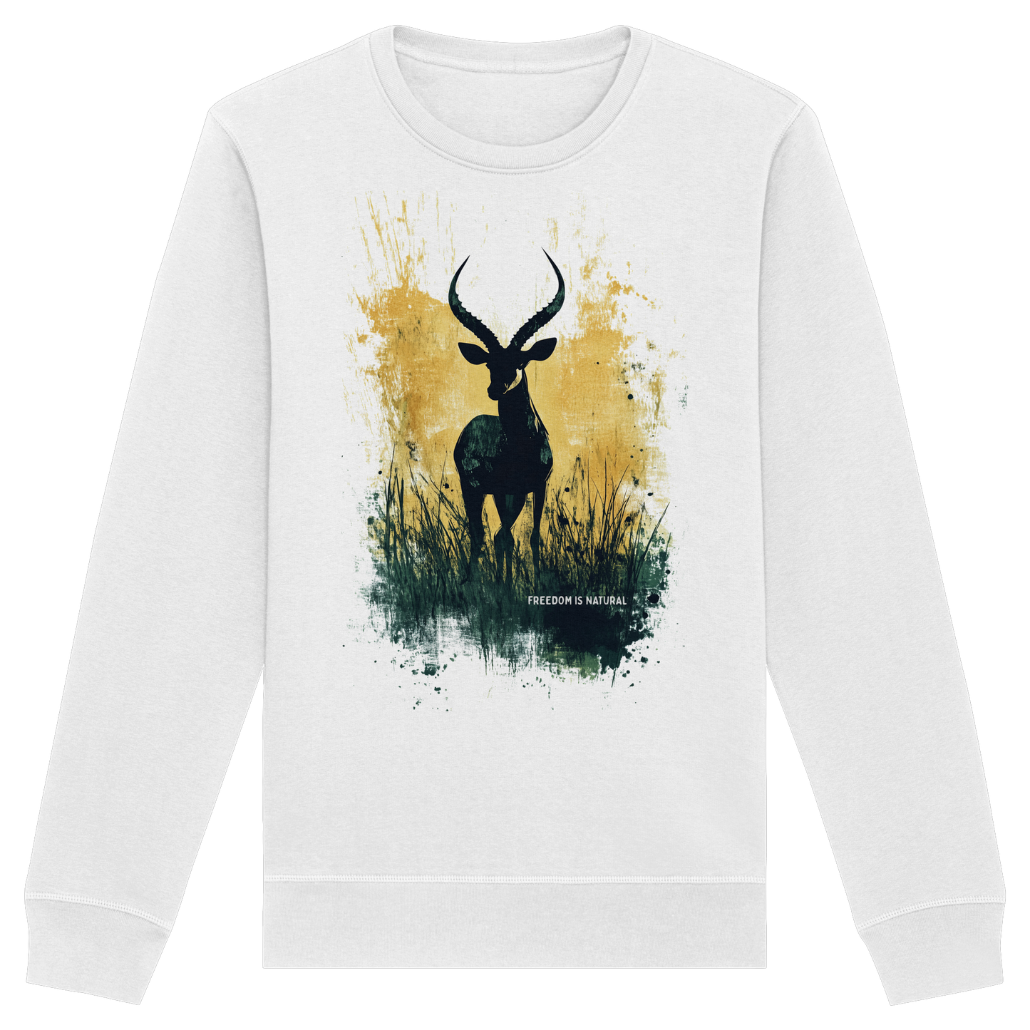 Antilope Watercolor Style - Organic Unisex Sweatshirt