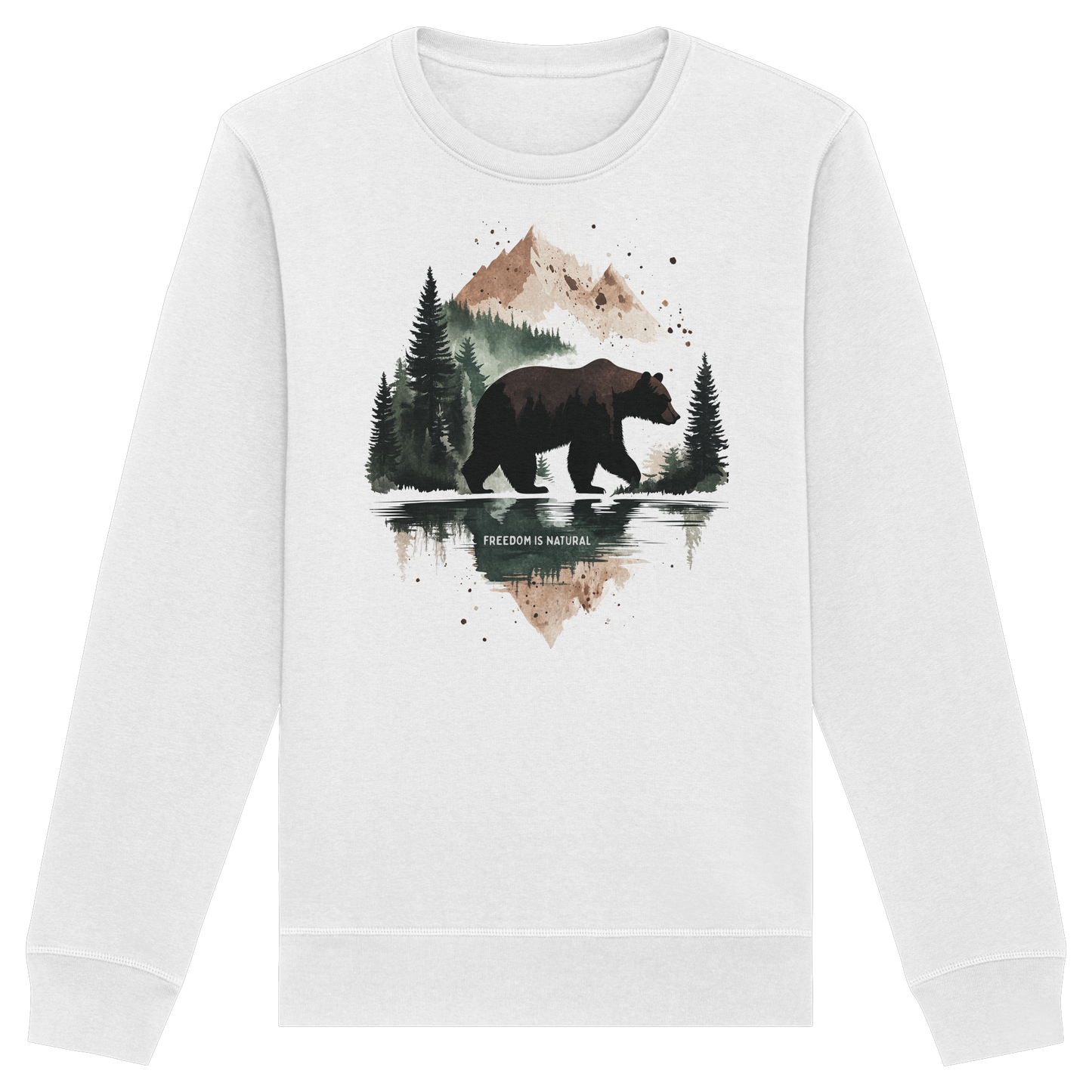 Bär Watercolor Style - Organic Basic Unisex Sweatshirt