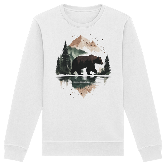 Bär Watercolor Style - Organic Basic Unisex Sweatshirt