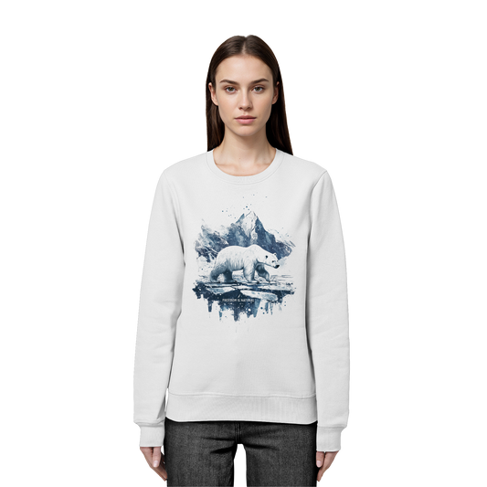 Eisbär Watercolor Style - Organic Basic Unisex Sweatshirt