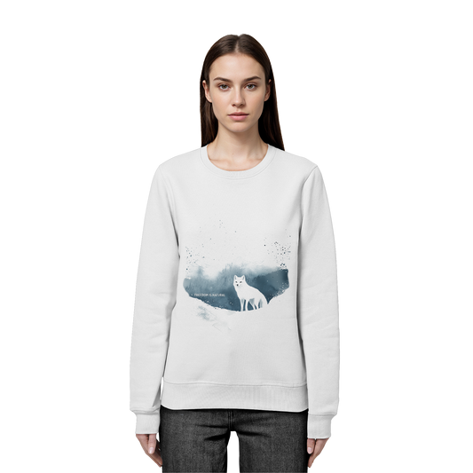 Schneefuchs Watercolor Style - Organic Basic Unisex Sweatshirt
