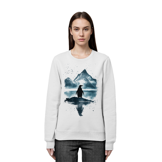 Pinguin Watercolor Style - Organic Basic Unisex Sweatshirt
