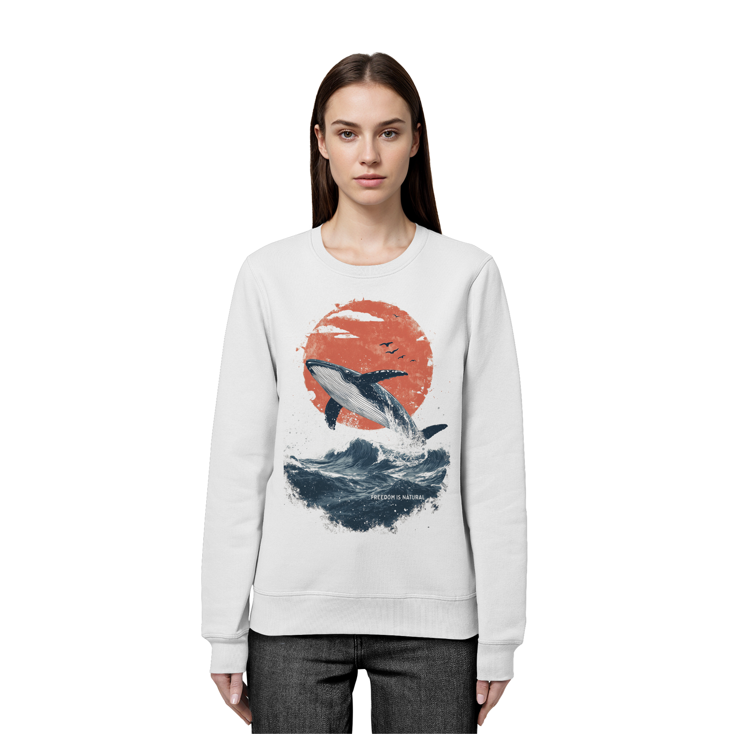Wal Watercolor Style - Organic Basic Unisex Sweatshirt