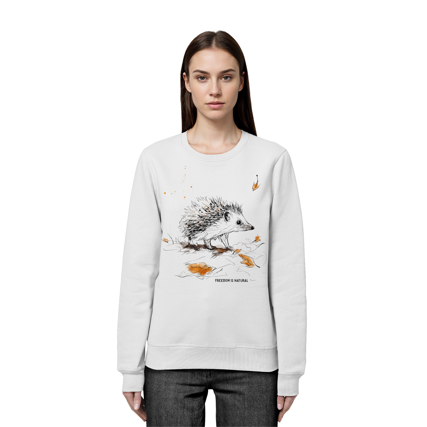 Igel Sketch Art Style - Organic Basic Unisex Sweatshirt