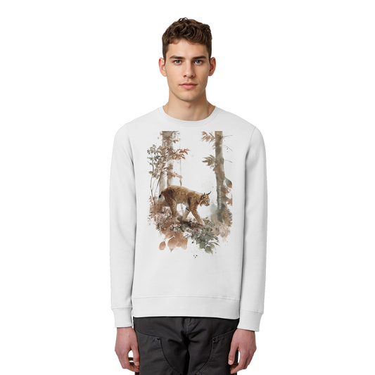 Luchs Watercolor Style - Organic Basic Unisex Sweatshirt