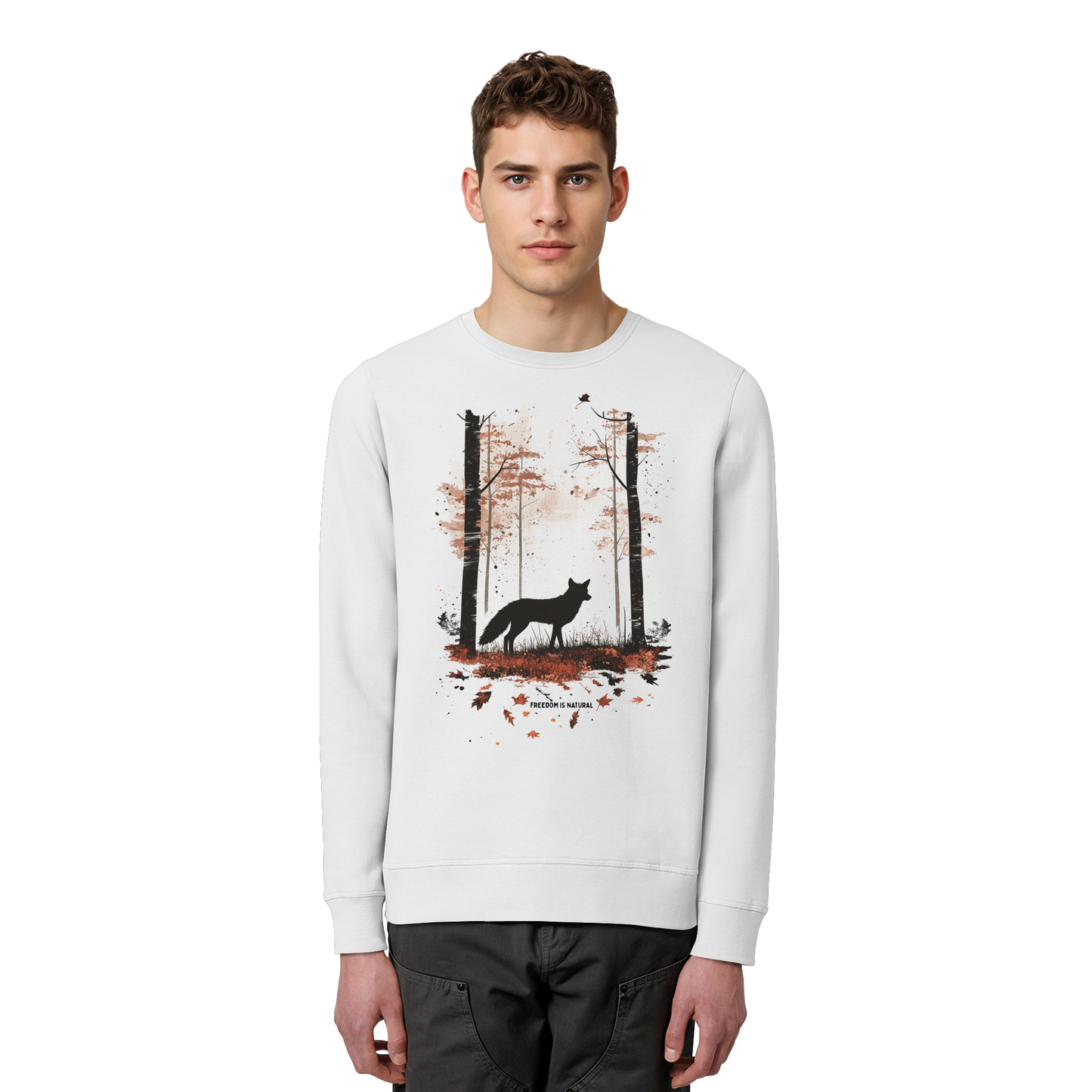 Fuchs Watercolor Style - Organic Basic Unisex Sweatshirt