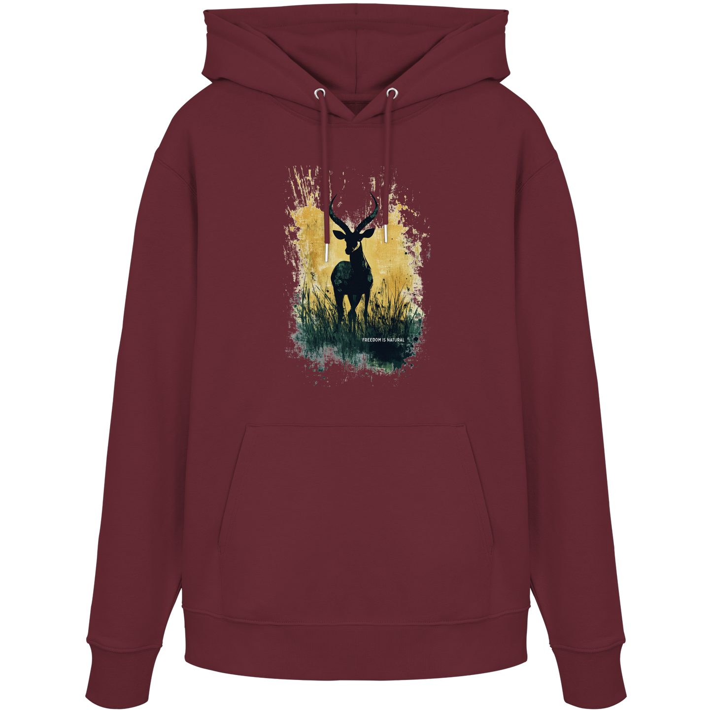 Antilope Watercolor Style - Unisex Organic Hoodie