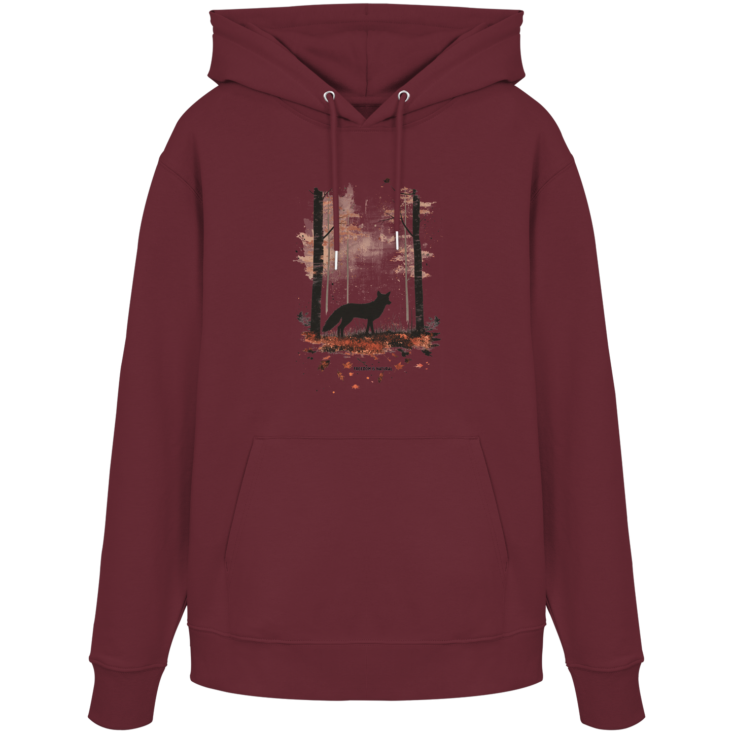 Fuchs Watercolor Style - Organic Hoodie