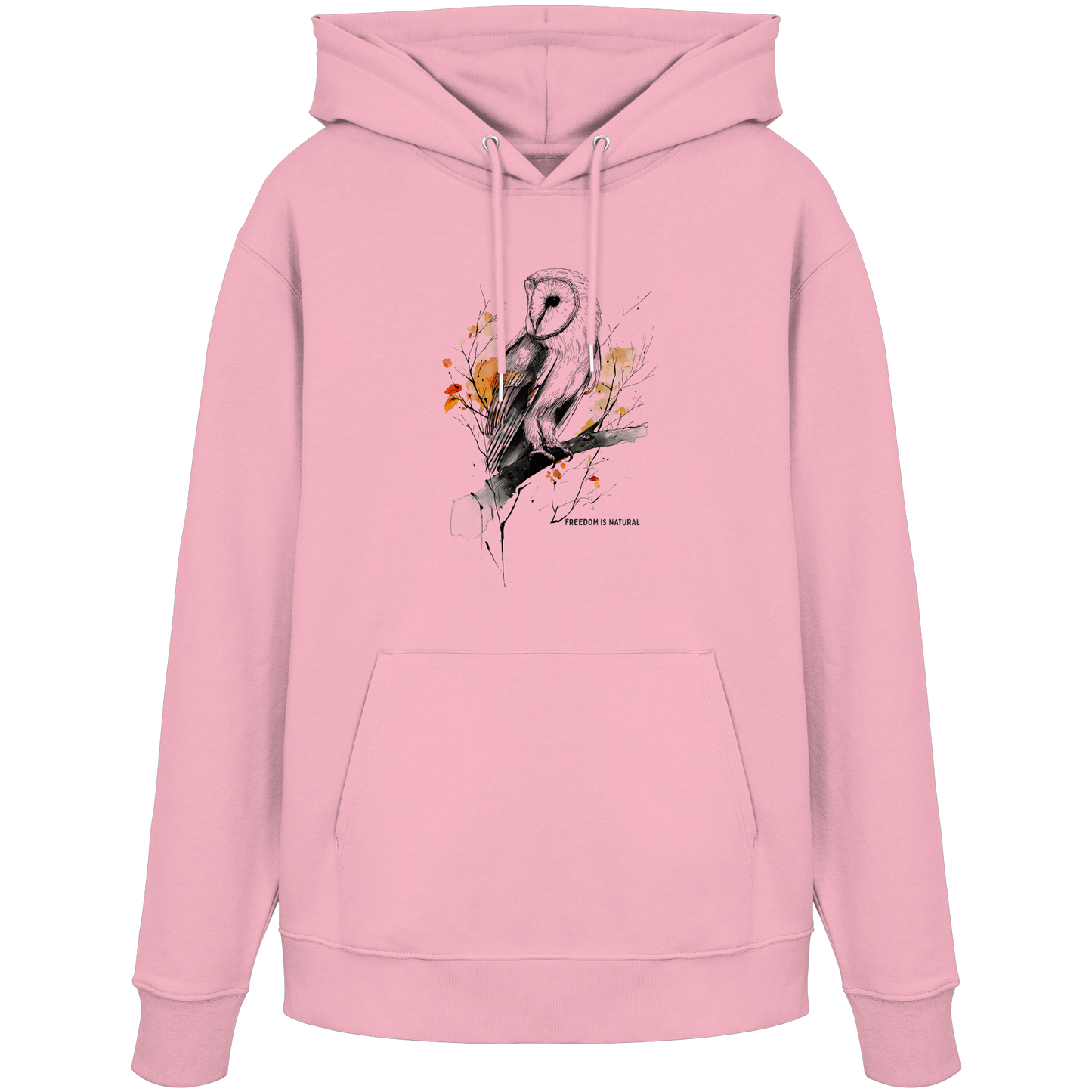 Eule Sketch Art Style - Organic Hoodie