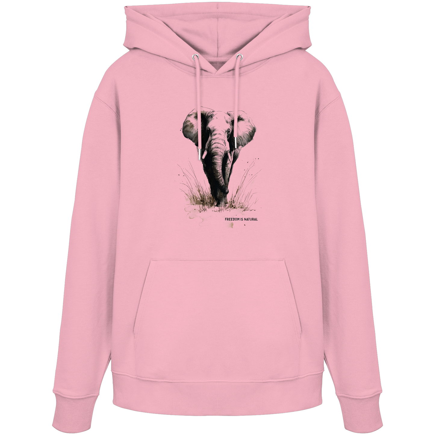 Elefant Sketch Art Style - Organic Hoodie