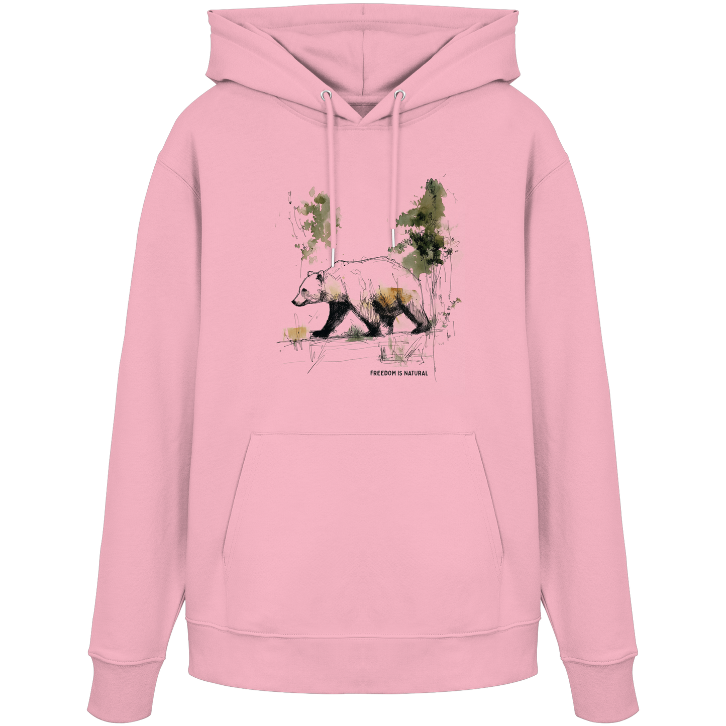 Bär Sketch Art Style - Organic Hoodie