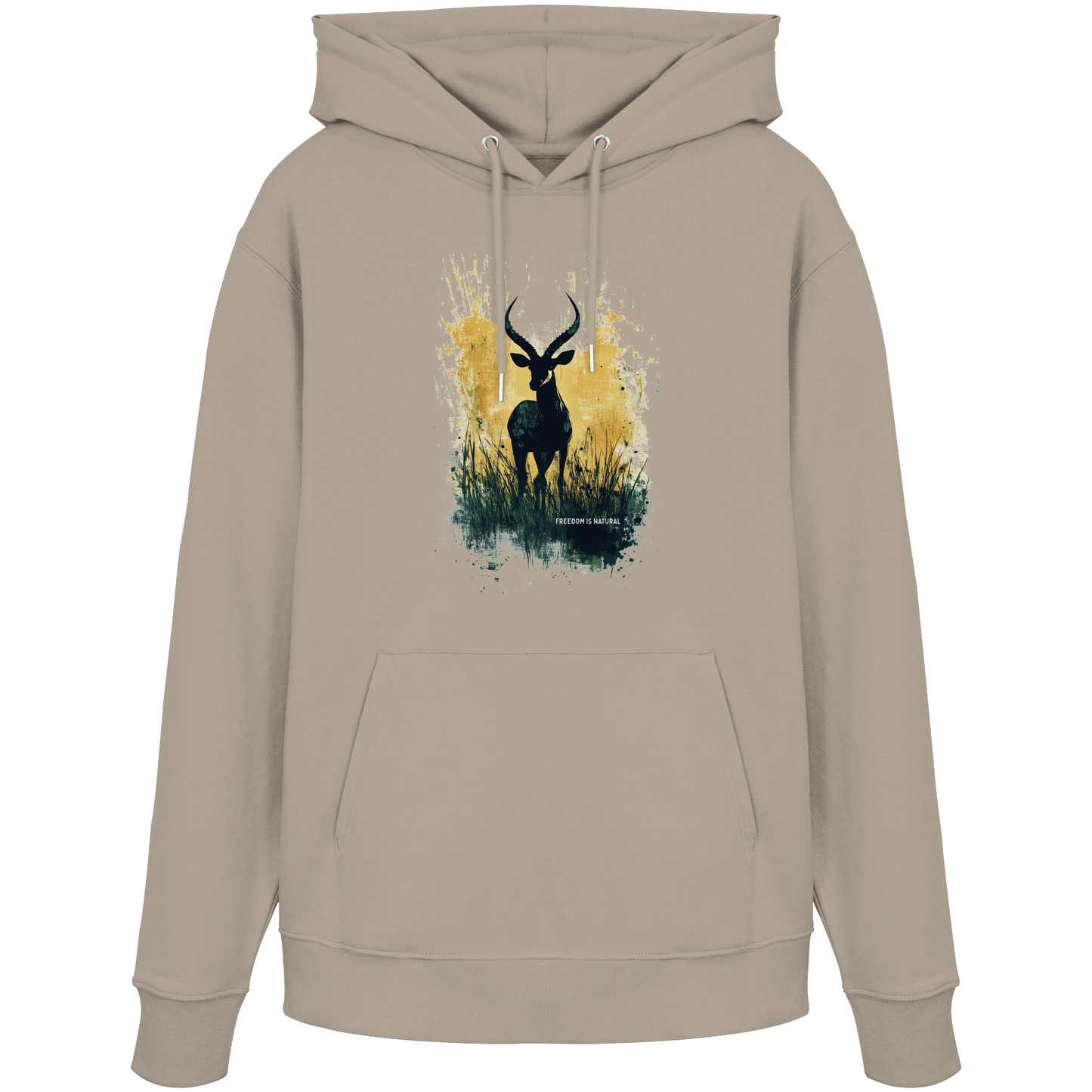 Antilope Watercolor Style - Unisex Organic Hoodie