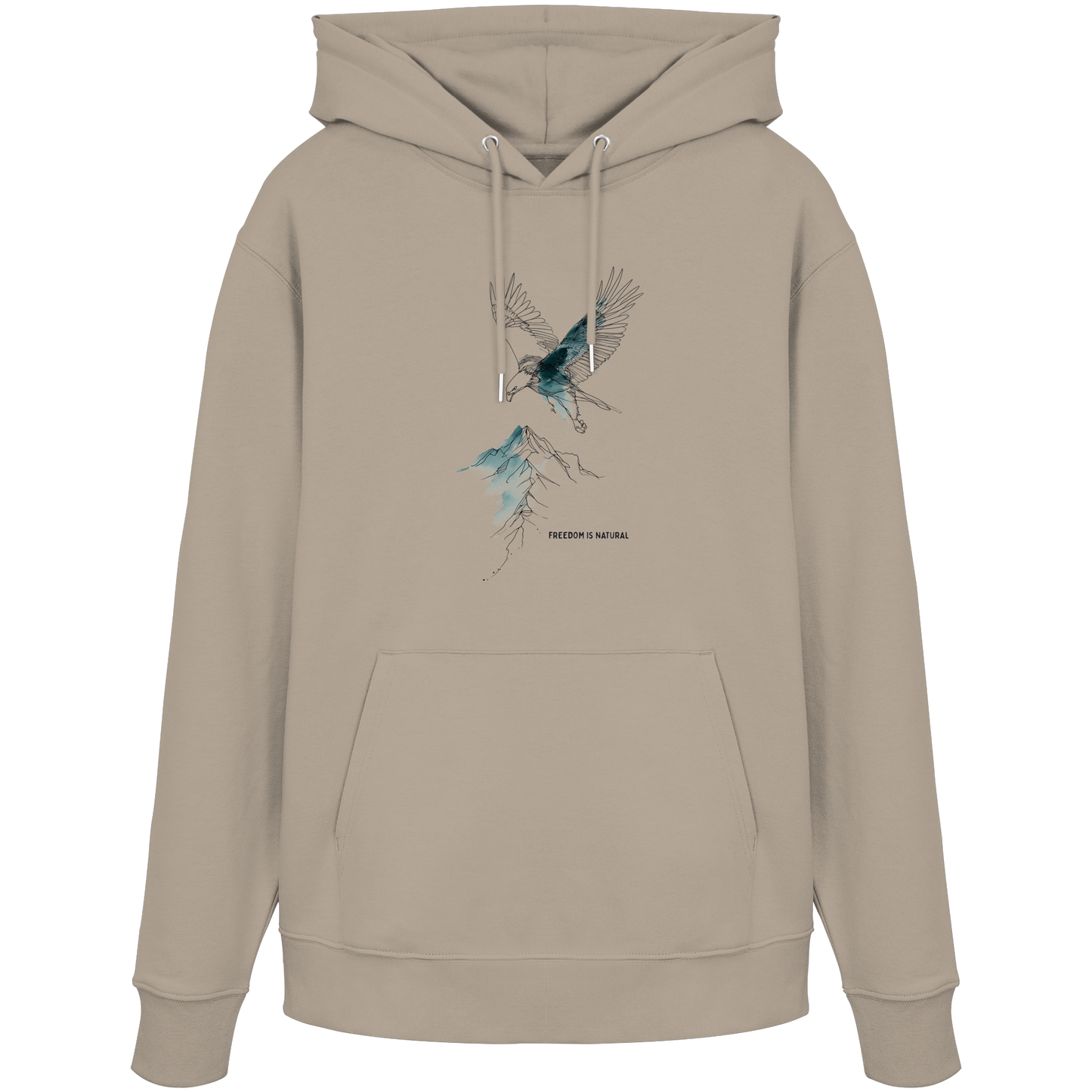 Adler Sketch Art Style - Organic Hoodie