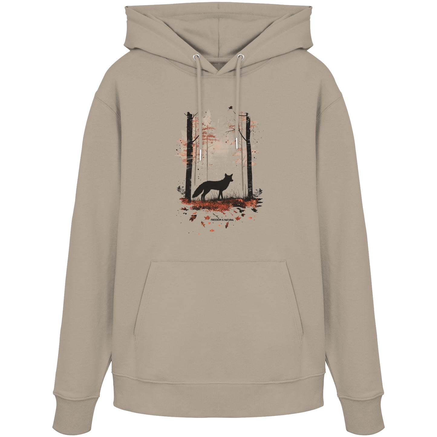 Fuchs Watercolor Style - Organic Hoodie