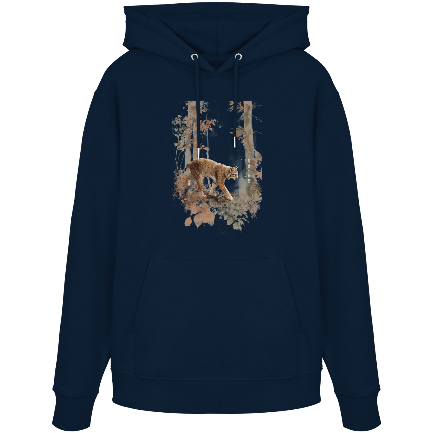 Luchs Watercolor Style - Organic Hoodie