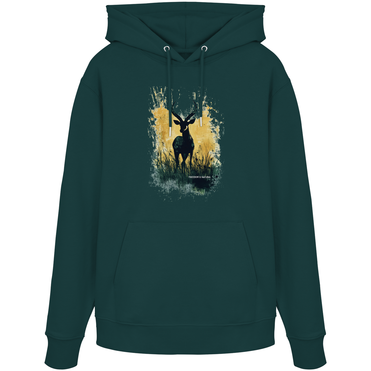 Antilope Watercolor Style - Unisex Organic Hoodie