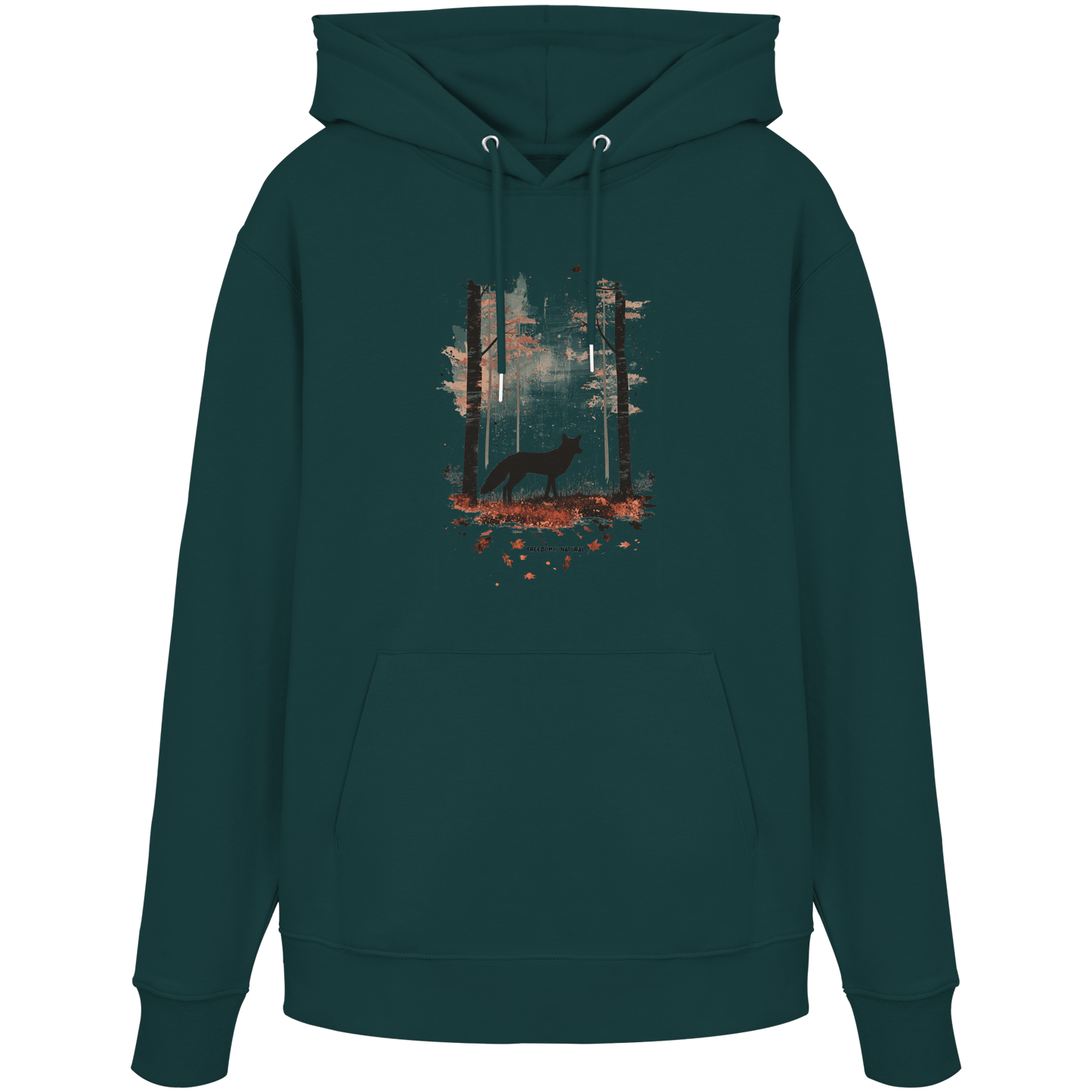 Fuchs Watercolor Style - Organic Hoodie