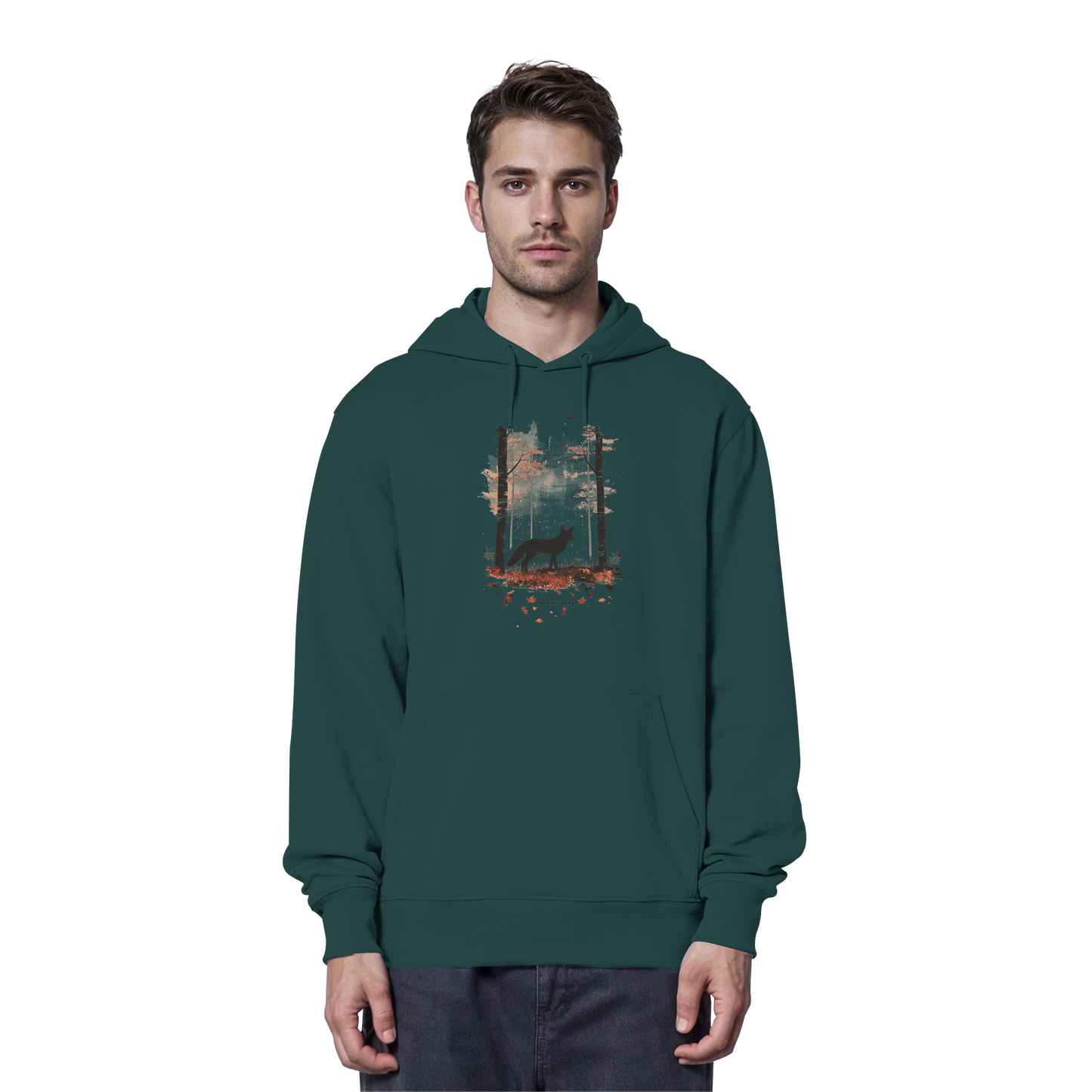 Fuchs Watercolor Style - Organic Hoodie