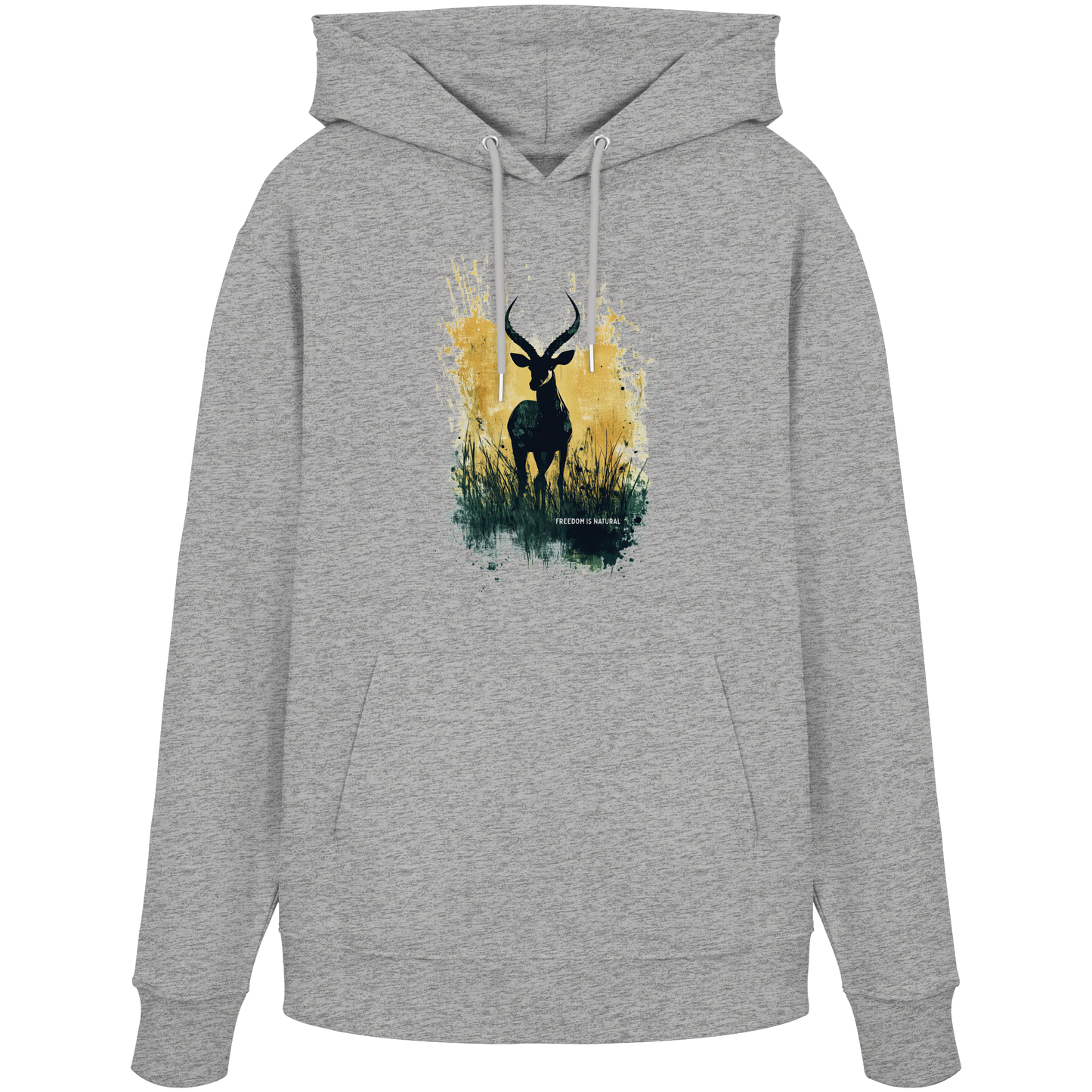 Antilope Watercolor Style - Unisex Organic Hoodie