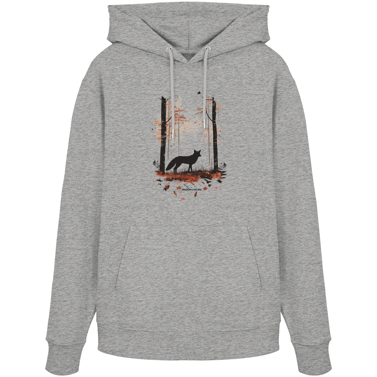 Fuchs Watercolor Style - Organic Hoodie