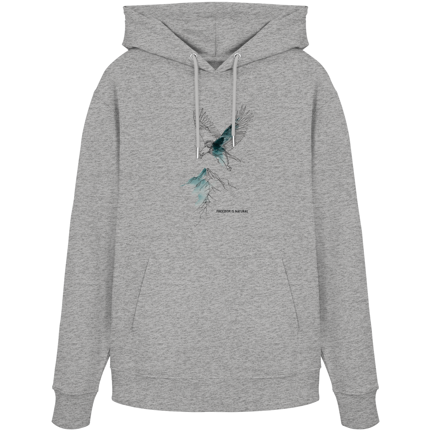 Adler Sketch Art Style - Organic Hoodie