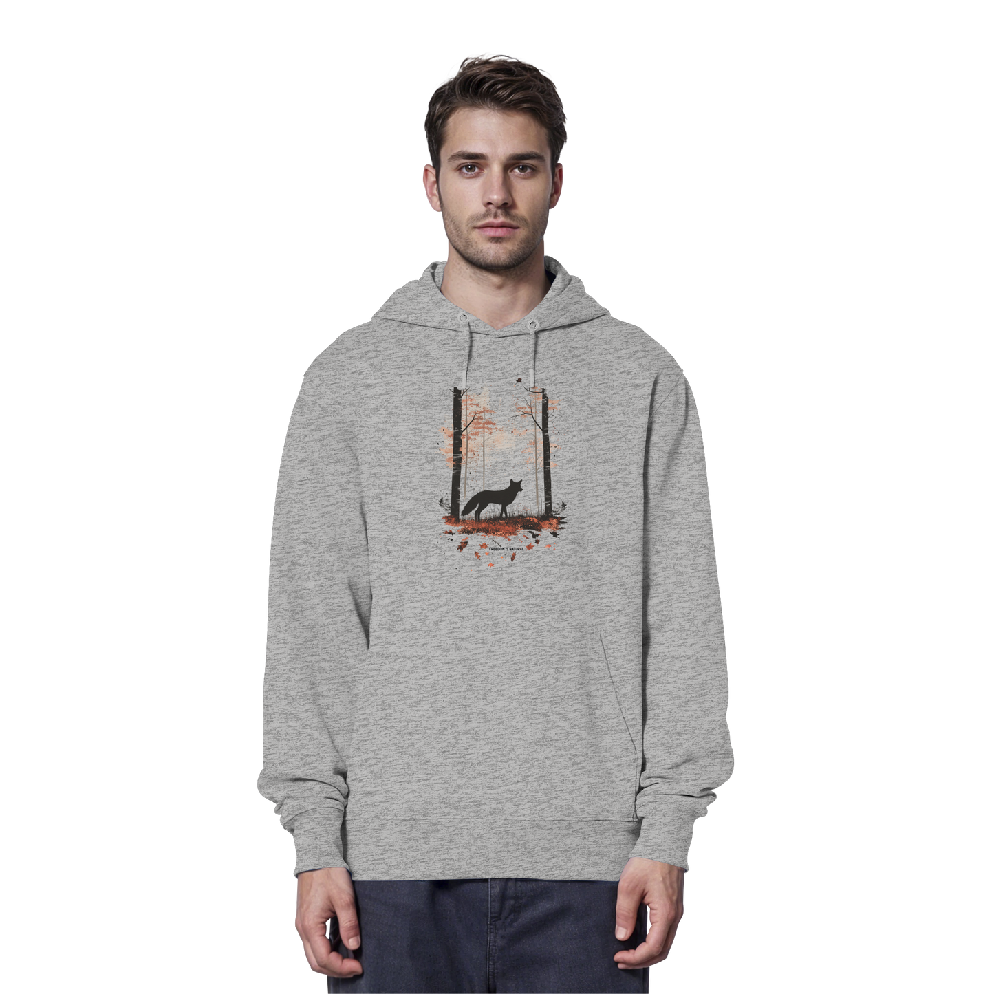 Fuchs Watercolor Style - Organic Hoodie