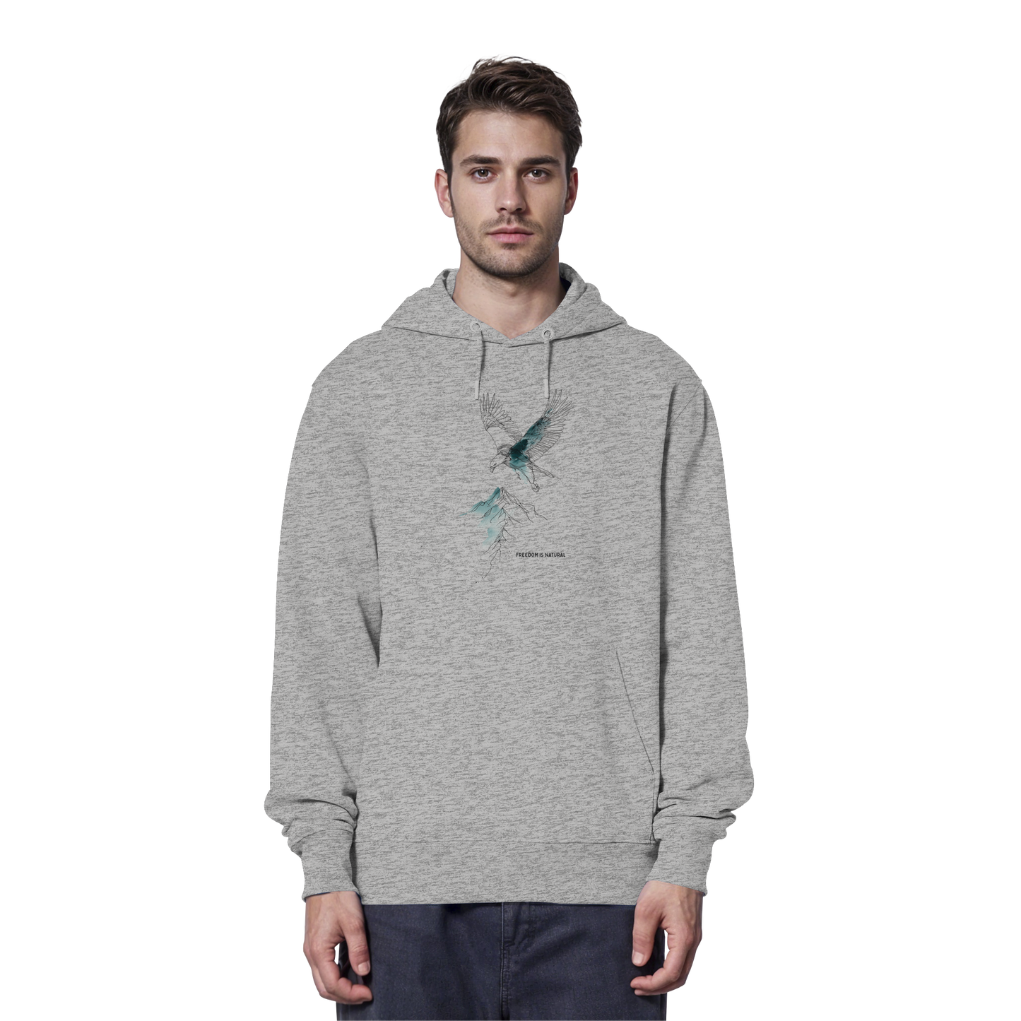Adler Sketch Art Style - Organic Hoodie