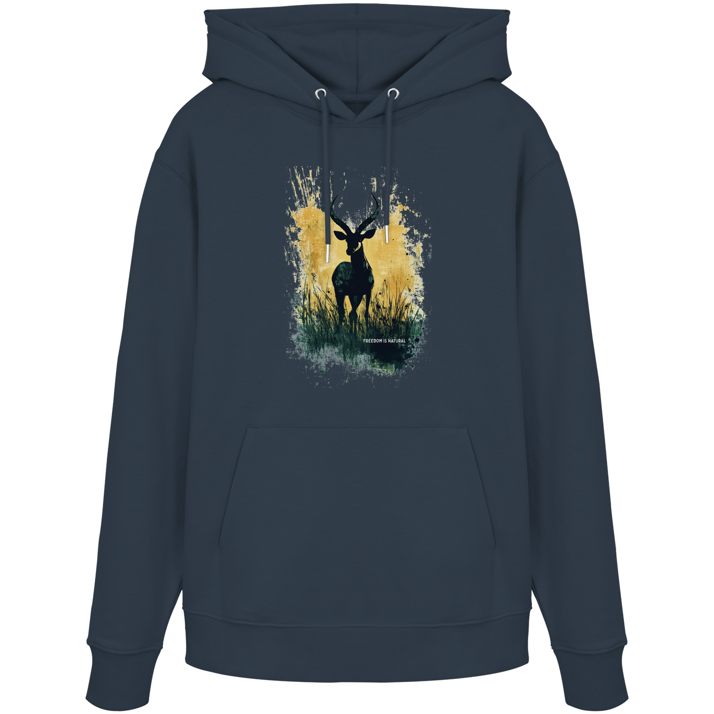 Antilope Watercolor Style - Unisex Organic Hoodie