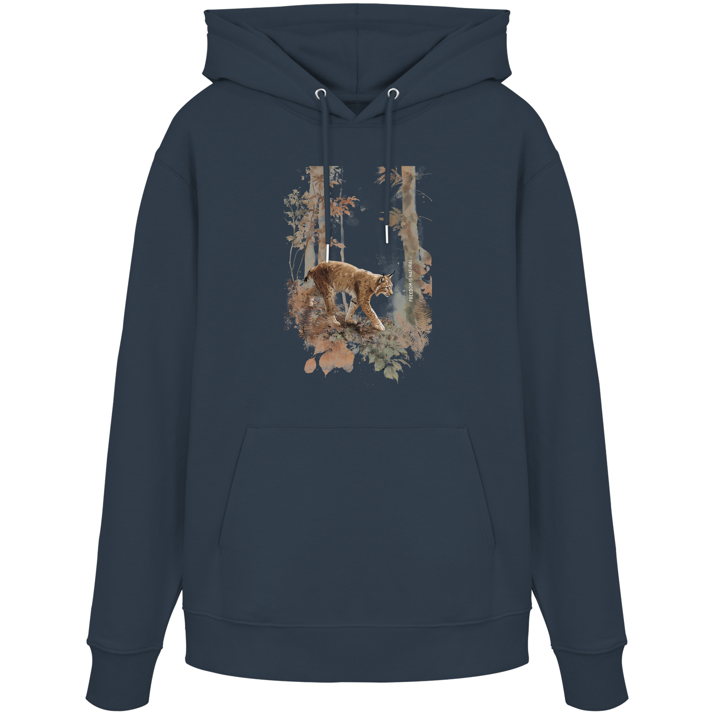 Luchs Watercolor Style - Organic Hoodie