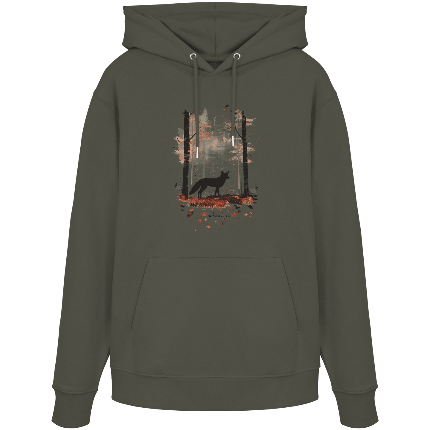 Fuchs Watercolor Style - Organic Hoodie
