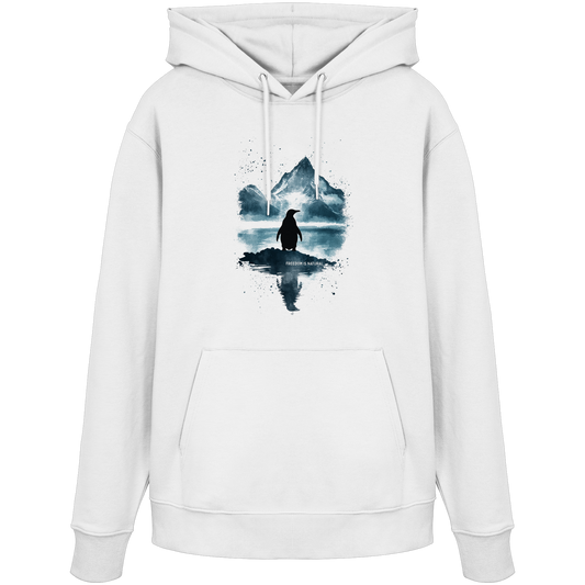 Pinguin Watercolor Style - Organic Hoodie Damen