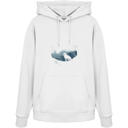 Schneefuchs Watercolor Style - Organic Hoodie Damen