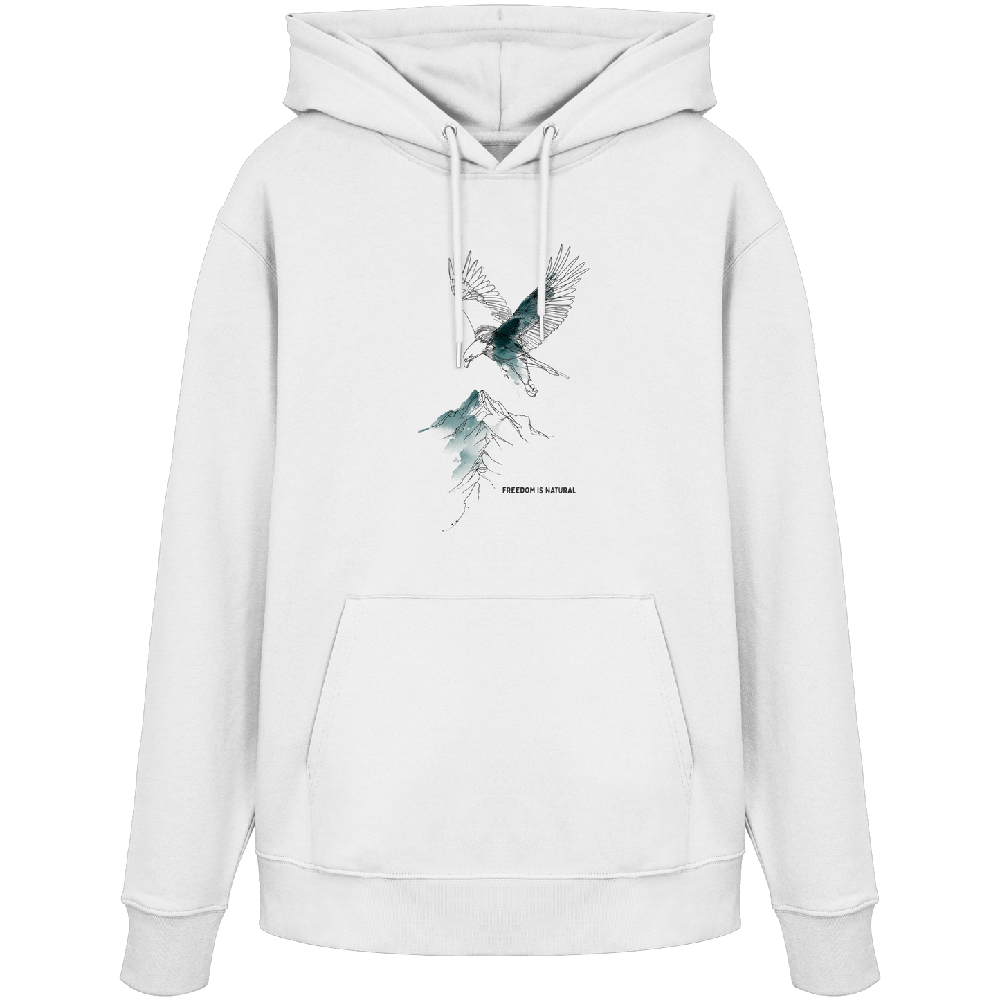 Adler Sketch Art Style - Organic Hoodie