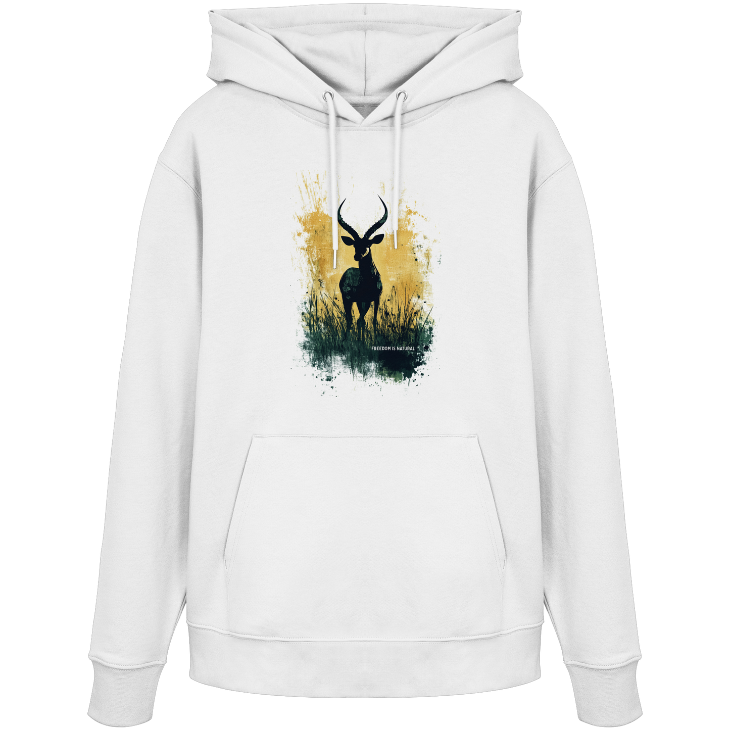Antilope Watercolor Style - Unisex Organic Hoodie
