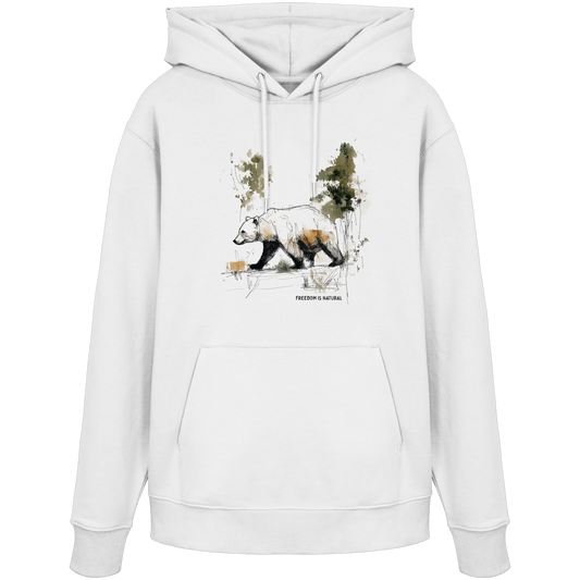 Bär Sketch Art Style - Organic Hoodie Damen