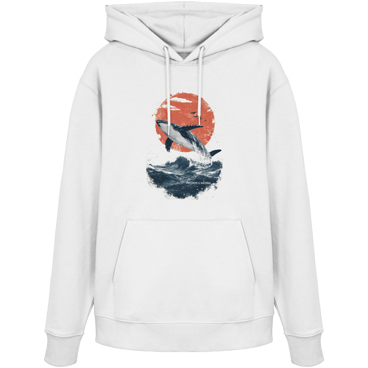 Wal Watercolor Style - Organic Hoodie Damen