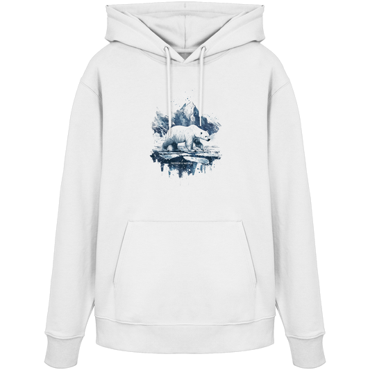 Eisbär Watercolor Style - Organic Hoodie Damen
