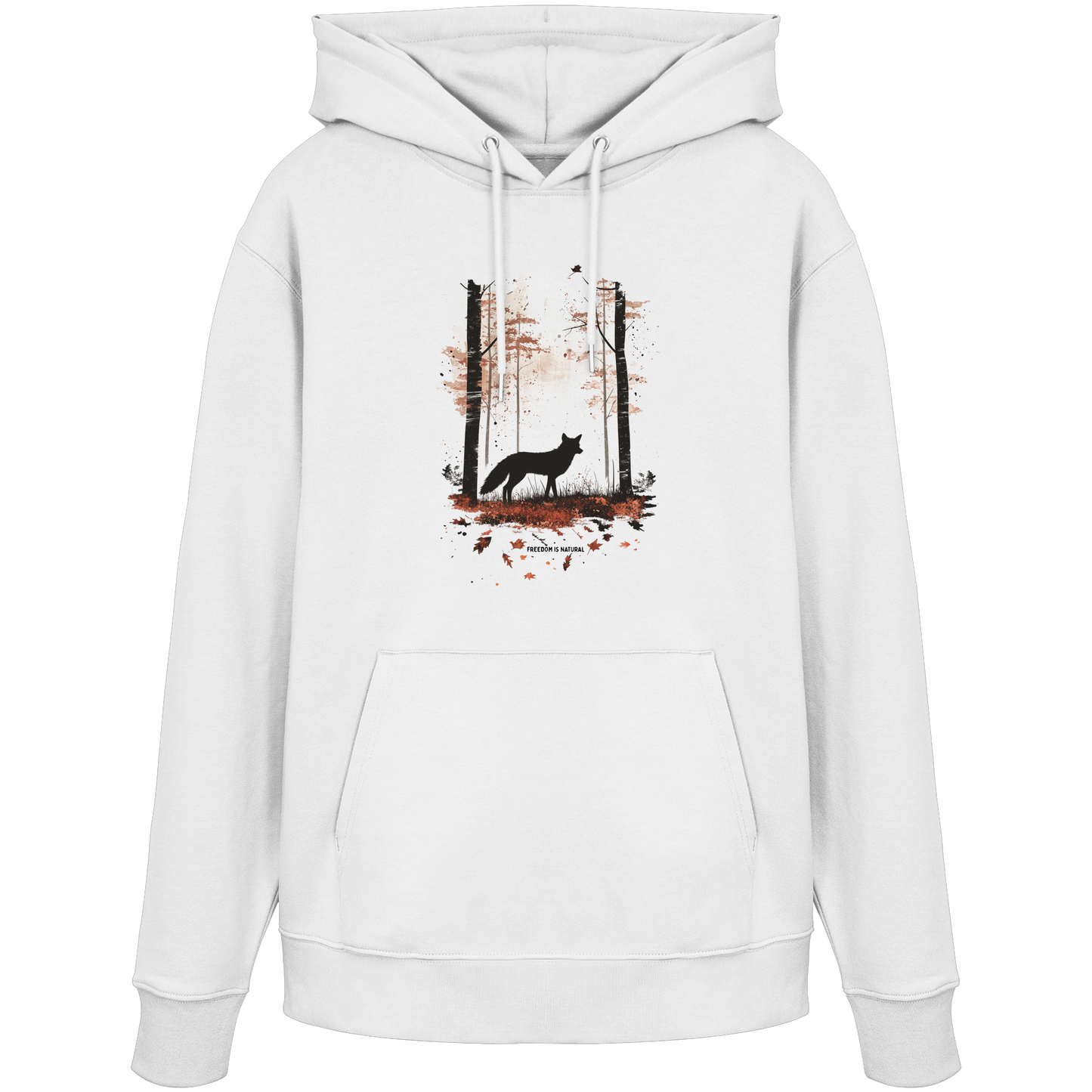 Fuchs Watercolor Style - Organic Hoodie