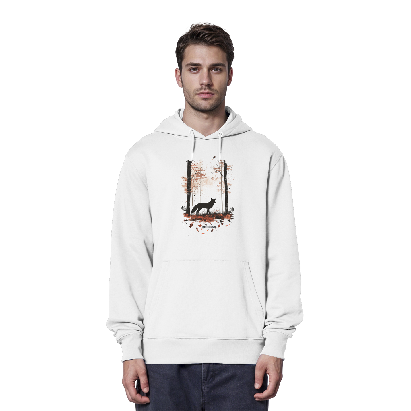 Fuchs Watercolor Style - Organic Hoodie