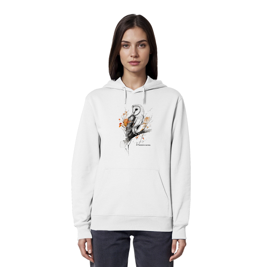 Eule Sketch Art Style - Organic Hoodie Damen