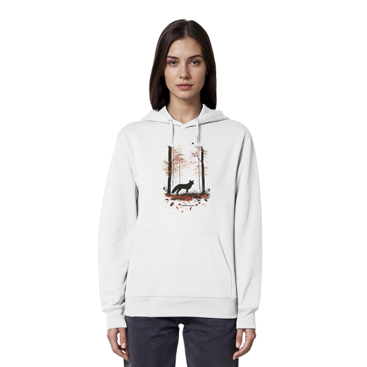 Fuchs Watercolor Style - Organic Hoodie Damen