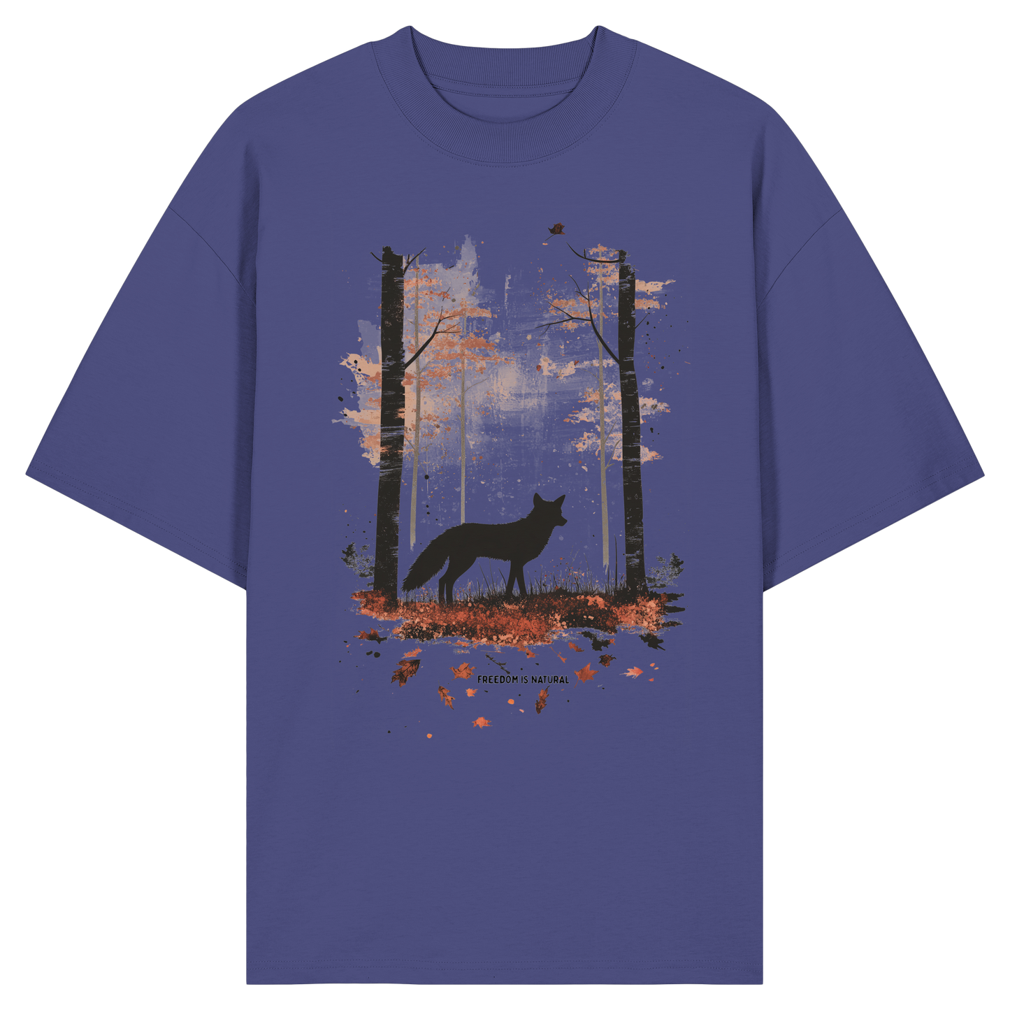 Fuchs Watercolor Style - Organic Oversize Shirt