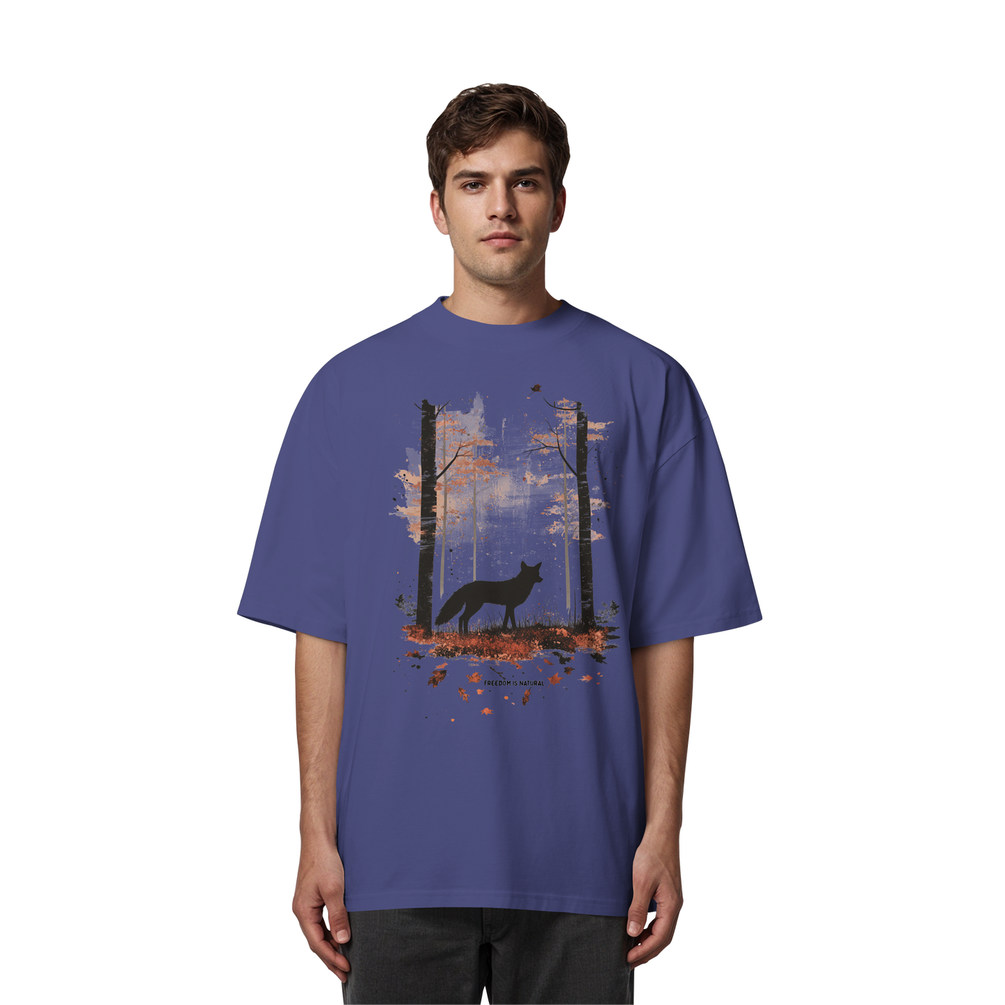 Fuchs Watercolor Style - Organic Oversize Shirt