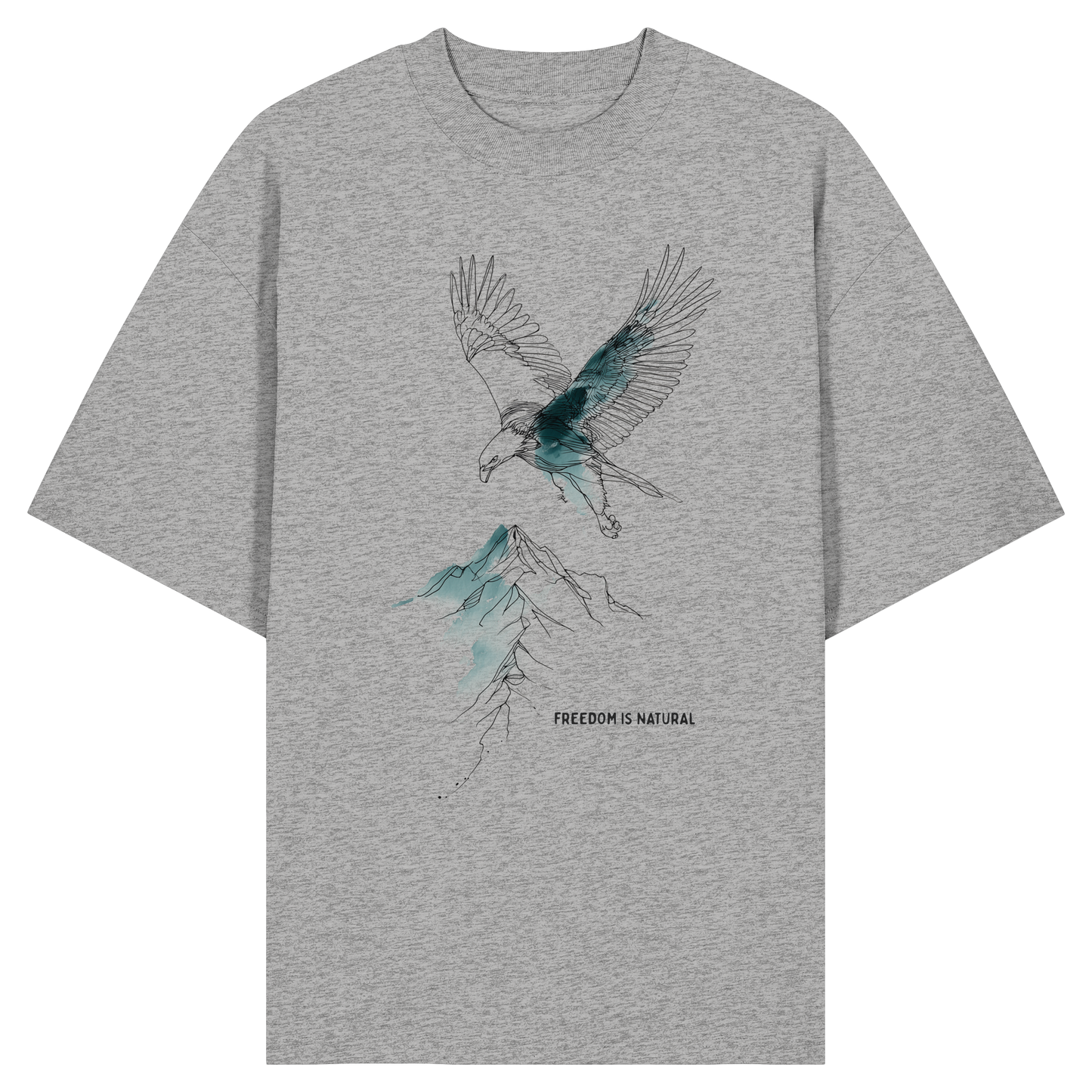 Adler Sketch Art Style - Organic Oversize Shirt