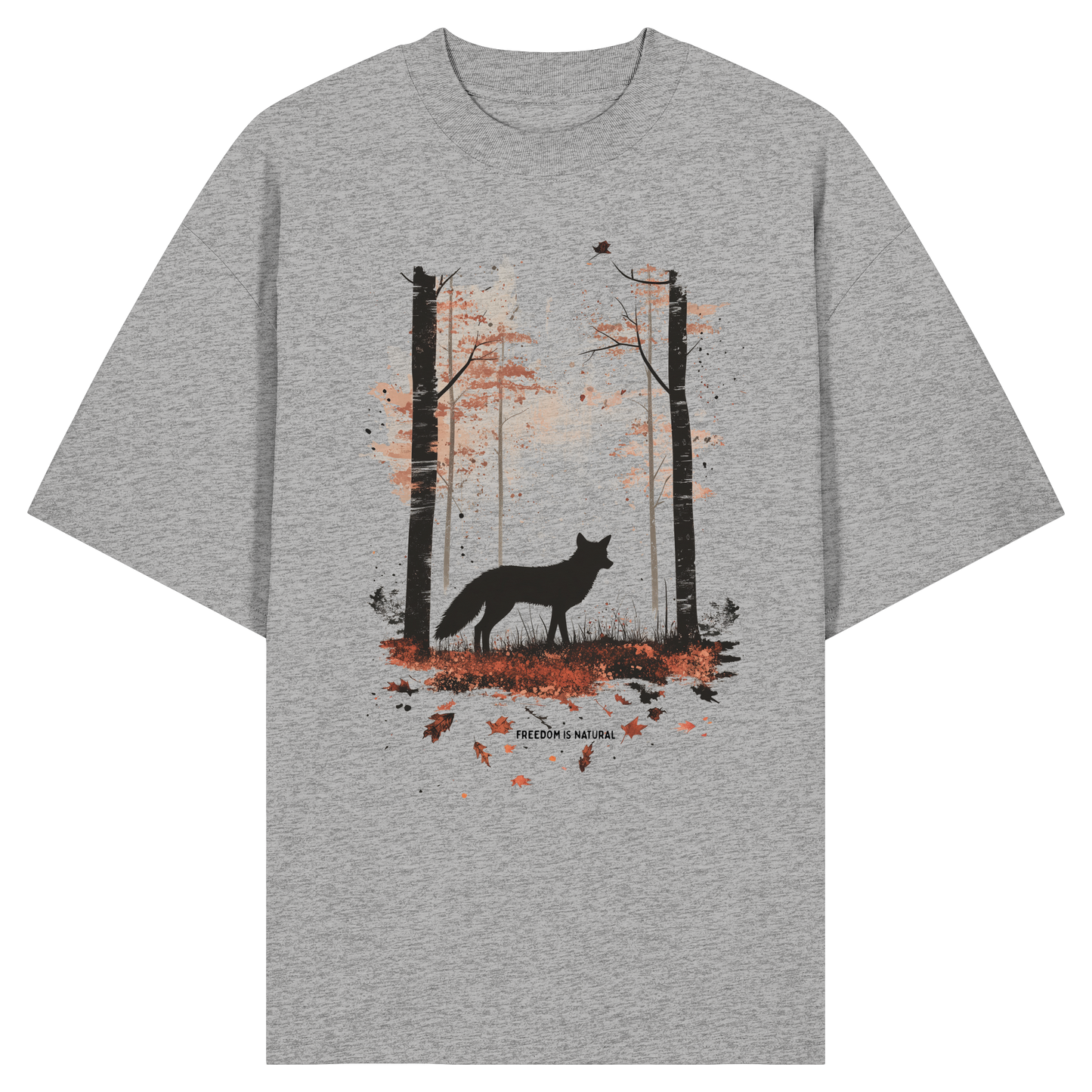 Fuchs Watercolor Style - Organic Oversize Shirt