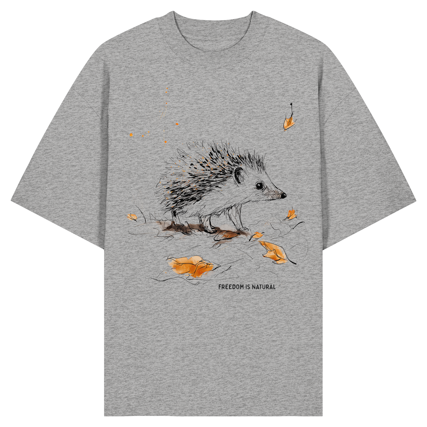 Igel Sketch Art Style - Organic Oversize Shirt