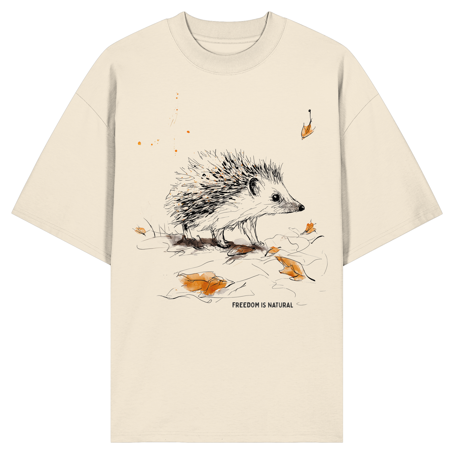 Igel Sketch Art Style - Organic Oversize Shirt